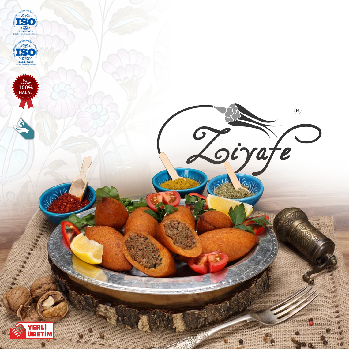 10 KG Ziyafe Kıymalı İçli Köfte 4 Paket Her Paket 2500Gr 10 KG Ziyafe Kıymalı İçli Köfte 4 Paket Her Paket 2500Gr
