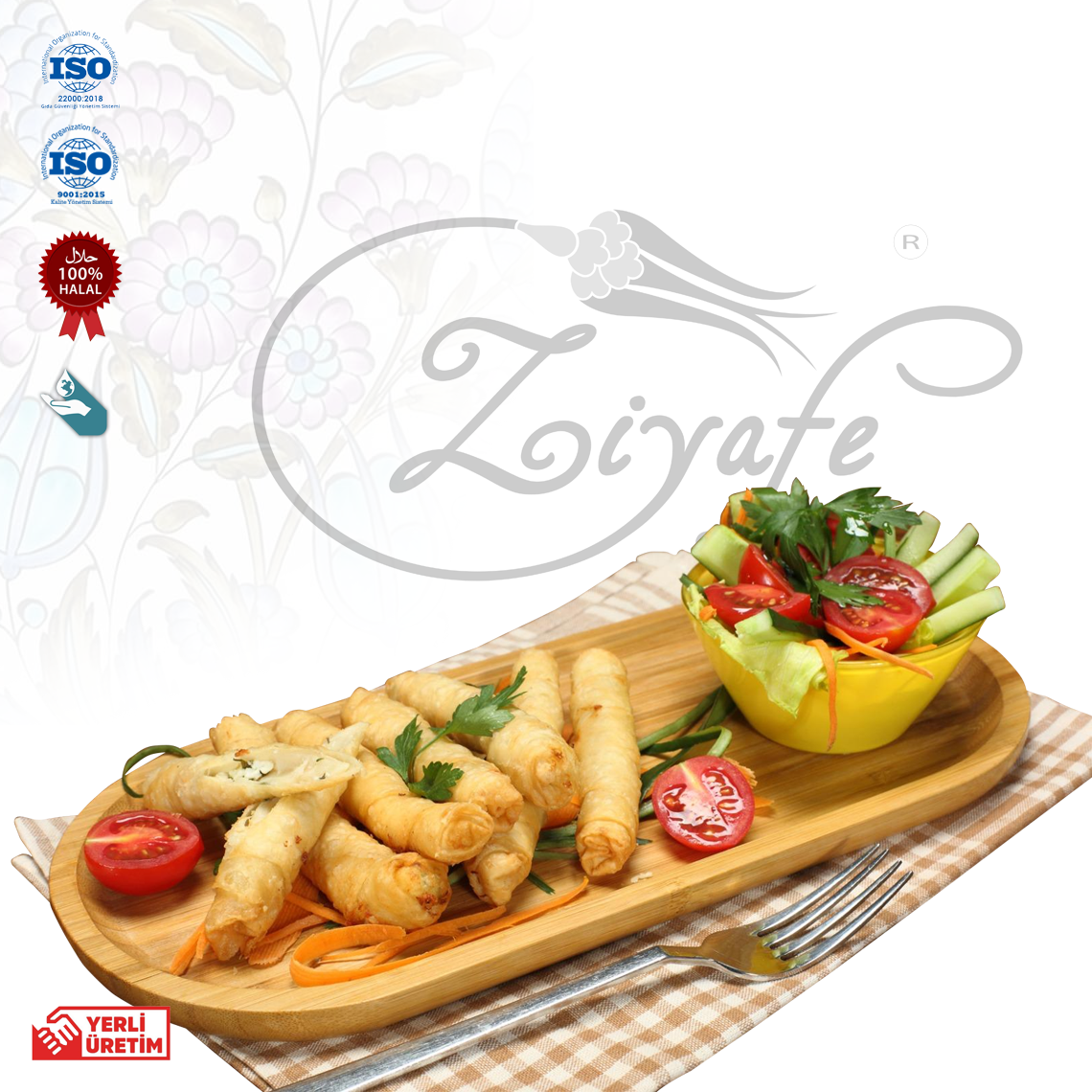 Ziyafe Dondurulmuş Peynirli Sigara Böreği 10000gr (10Kg)