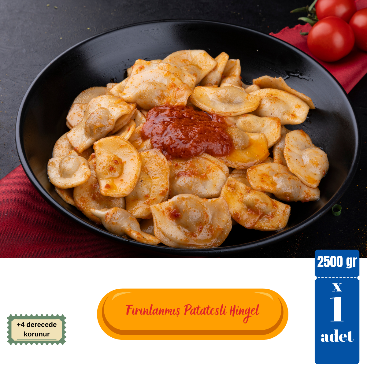 Ziyafe Vegan Patatesli Hingel Mantı 2500 gr Ziyafe Vegan Patatesli Hingel Mantı 2500 gr